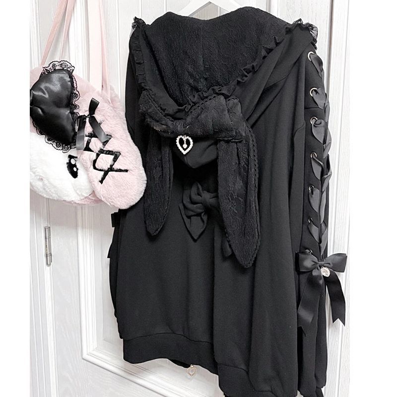 Women Winter Rabbit Ears Lolit - Women'S Fashion Zip Up Hoodies review and price