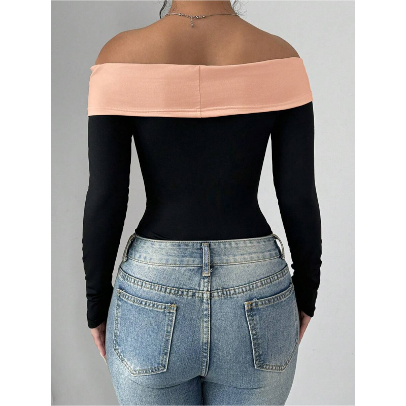 Bowknot Decor Off Shoulder Bod - Women Fashion Wear review and price
