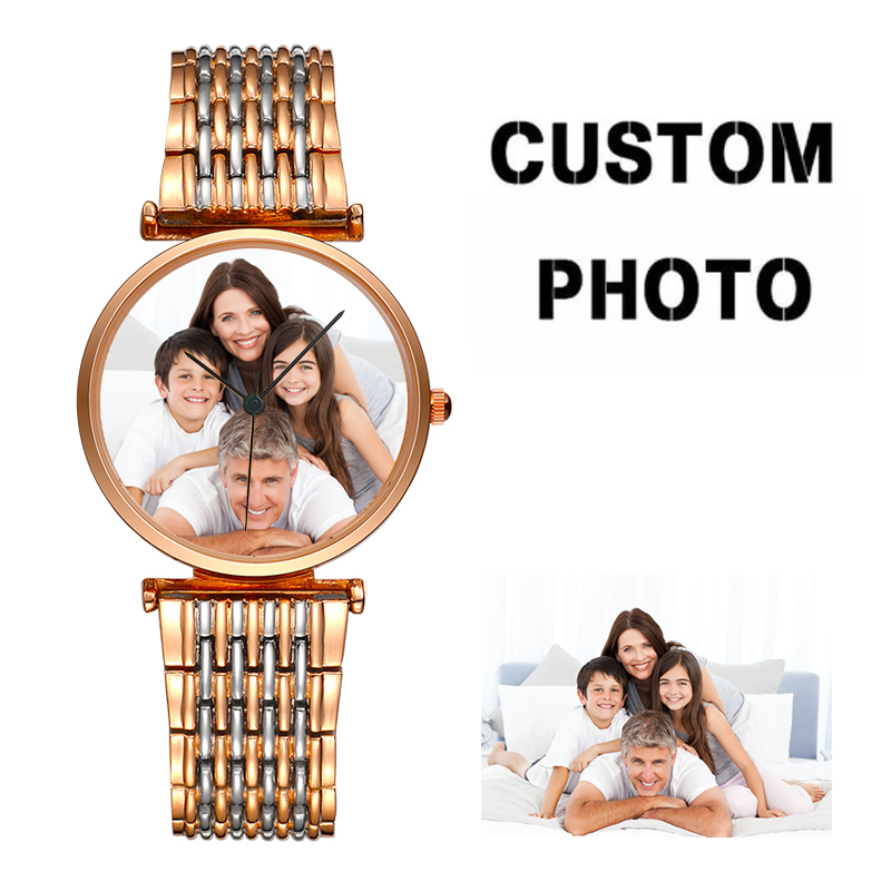 Women Watch Custom Dial Photo  - Fashion Women Watch review and price